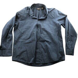 Dockers Mens Shirt Size XL Long Sleeve Button Up  Blue Plaid Casual Classic Y2K